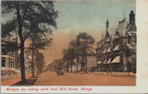 Michigan Avenue Looking North From 26th Street Chicago Illinois Postcard C157