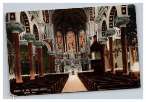 Vintage 1900s Postcard Church of the Sacred Heart, Tampa, Florida