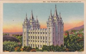 Utah Salt Lake City Mormon Temple Curteich