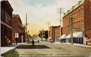 Main Street Morrisburg Ontario c1908 Postcard F30