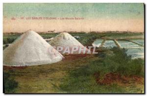 Old Postcard Folklore Saltmarsh The d & # 39Olonne Sands