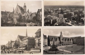 Germany Leipzig lot of 4 photo postcards