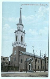 Postcard First Reformed Church Easton PA 1908