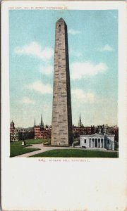 Bunker Hill Monument Detroit Michigan Vintage Postcard C128