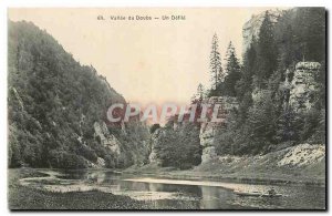 Old Postcard Doubs Valley A Defile