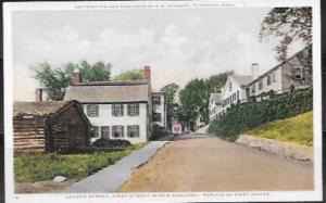 US  Leyden Street, First street in New England.