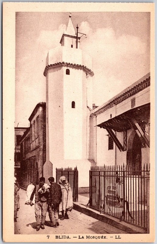 Blida La Mosque Algeria Historical Structure Antique Postcard