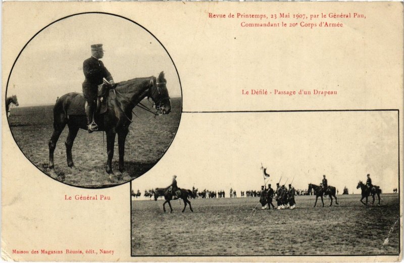 CPA Militaire Nancy - Revue de Printemps, 23 Mai 1907 (90760)