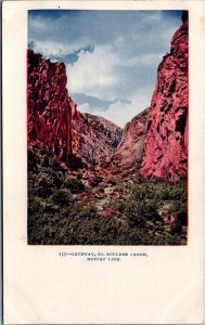 USA Gateway So Boulder Canyon Moffat Line Colorado Embossed Postcard 09.53