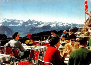 Lucerne, Switzerland  HOTEL PILATUS TERRACE RESTAURANT  4X6 Advertising Postcard