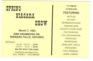 The Niagara Show 1982, Niagara Falls, Ontario