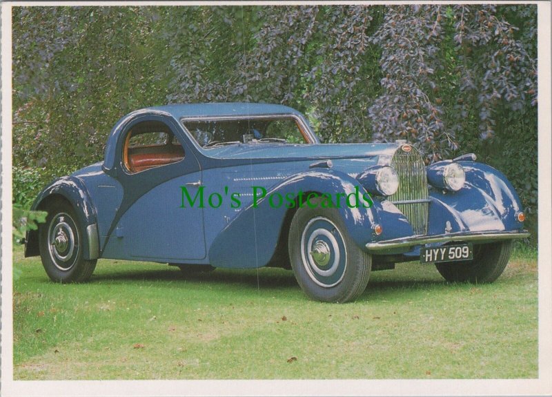 Road Transport Postcard - 1937 Bugatti Type 57 Atalante Motor Car  RR18606