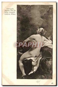 Old Postcard Correggio Jupiter Und Jo