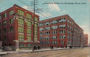 Postcard Goodrich Rubber Co Buildings Akron OH 1913