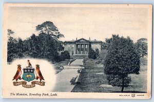 West Yorkshire England Postcard The Mansion Roundhay Park Leeds 1906 Antique