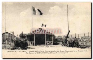 Old Postcard L & # 39Ossuaire Douaumont right Tomb of the Army Generale Anselin