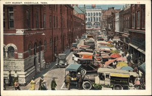 Knoxville Tennessee TN City Market Vintage Postcard