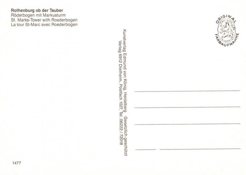 St Mark's Tower,Rothenbuerg,Germany