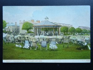 Essex WESTCLIFF ON SEA Cliff Bandstand & Deckchairs c1905 Postcard by I.X.L.