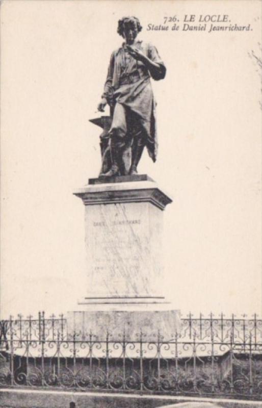 Switzerland Le Locle Statue de Daniel Jeanrichard