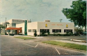 Vtg 1960's Aunt Hattie's Restaurant St Petersburg Florida FL Chrome Postcard