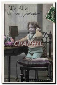 Old Postcard Fantasy Child Phone