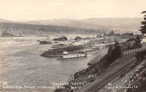 Cascade Locks real photo - Columbia River Highway, Oregon OR  