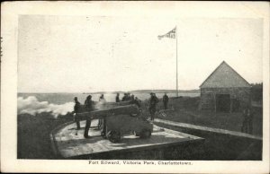 Charlottetown Prince Edward Island PEI Victoria Park Fort Edward Postcard