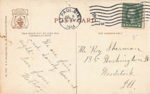 MINNEAPOLIS MN~MILLING DISTRICT-RAILROAD YARD~1914 POSTCARD
