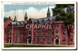 Connecticut - New Haven Farnum and Lawrence Halls - Old Postcard