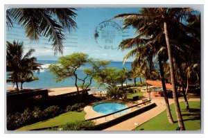 Napili Kai Beach Club Napili Bay Maui Hawaii Scenic View c1976 Postcard 