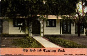 Postcard The Hob and Toasting Fork, English Tea House in Pasadena, California