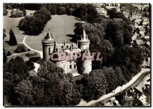 Postcard Modern Combourg Chateau And Son Parc View Aerienne