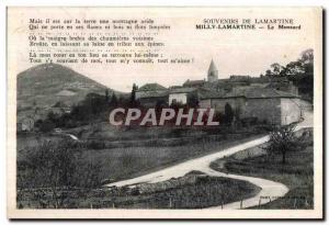 Old Postcard Souvenirs De Lamartine Milly-Lamartine The Monsard