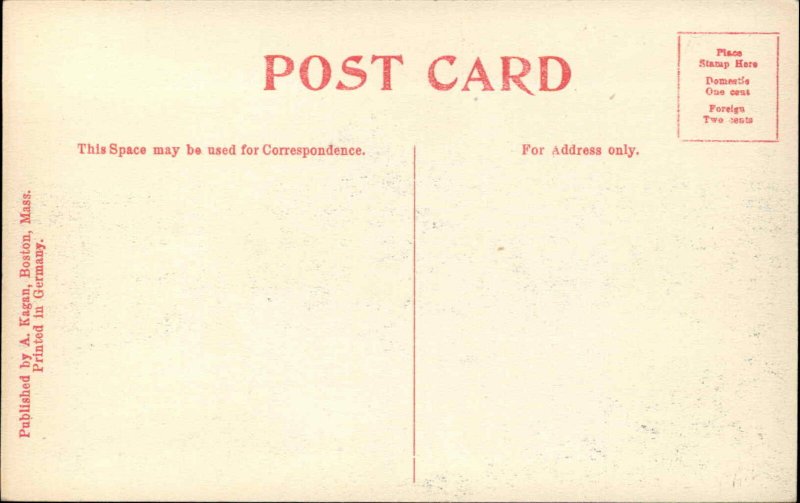 Allston MA RR Train Station Depot c1910 Unused Postcard