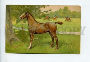 3156665 HORSE Polo Sport by WRIGHT Vintage color Russian PC