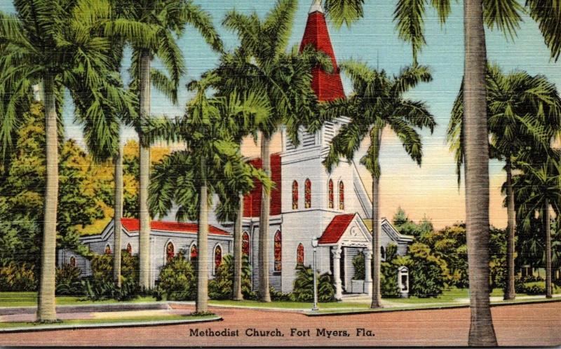 Florida Fort Myers Methodist Church 1950