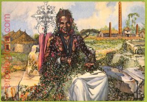 af6530 - LIBYA - VINTAGE POSTCARD - ETHNIC Costumes-