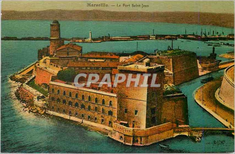 Postcard Old Marseille Fort Saint John