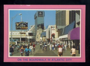 Atlantic City, New Jersey/NJ Postcard, On The Boardwalk, Atlantis, Trump Castle