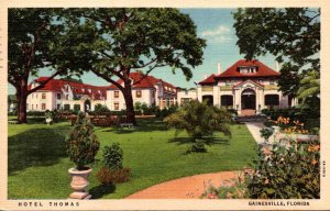 Florida Gainesville Hotel Thomas 1949 Curteich