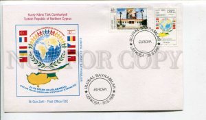 293317 Turkish Northern Cyprus 1998 year First Day COVER Europa festival