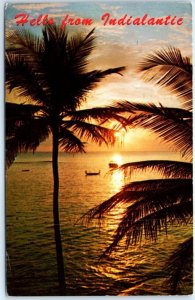 Postcard - A Florida Sunset - Hello from Indialantic, Florida