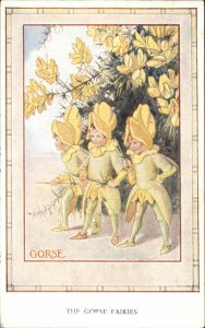 Margaret W Tarrant Gorse Fairy Fairies Fantasy Medici Pk 161 Vintage Postcard