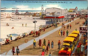 Postcard BEACH SCENE Wildwood New Jersey NJ AK9920