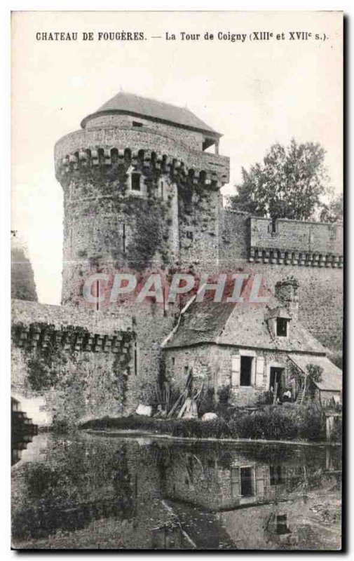 Old Postcard Fougeres Chateau De La Tour de Coigny