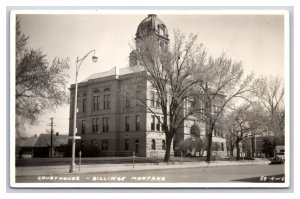 RPPC Yellowstone County Court House Billings Montana MT  UNP Postcard R25