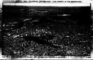 California Oakland Aerial View Of Metropolitan Area Looking West 1949