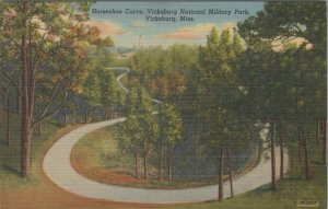 Postcard Horseshoe Curve Vicksburg National Military Park Vicksburg MS