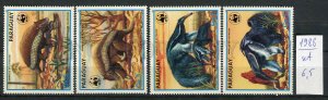 265655 Paraguay 1988 year MNH stamp set WWF anteater Cingulata